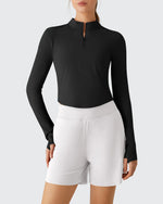 Lightbreeze UPF 50+ Sun Thumbholes Quater Zip Shirts