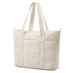 G4Free - G4Free Puffer Tote Bag with Zipper Compartments, Expandable Handbag -TN25B522B-TN25B522C-TN25B522A