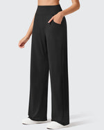 G4Free - Ribbed Knit High Waist Wide Leg Yoga Pants -GF25J650AA-S-GF25J651AA-S-GF25J652AA-S-GF25J650AB-M-GF25J651AB-M