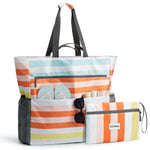 G4Free Waterproof Sandproof Beach Tote Bag for Women Large Capacity Foldable