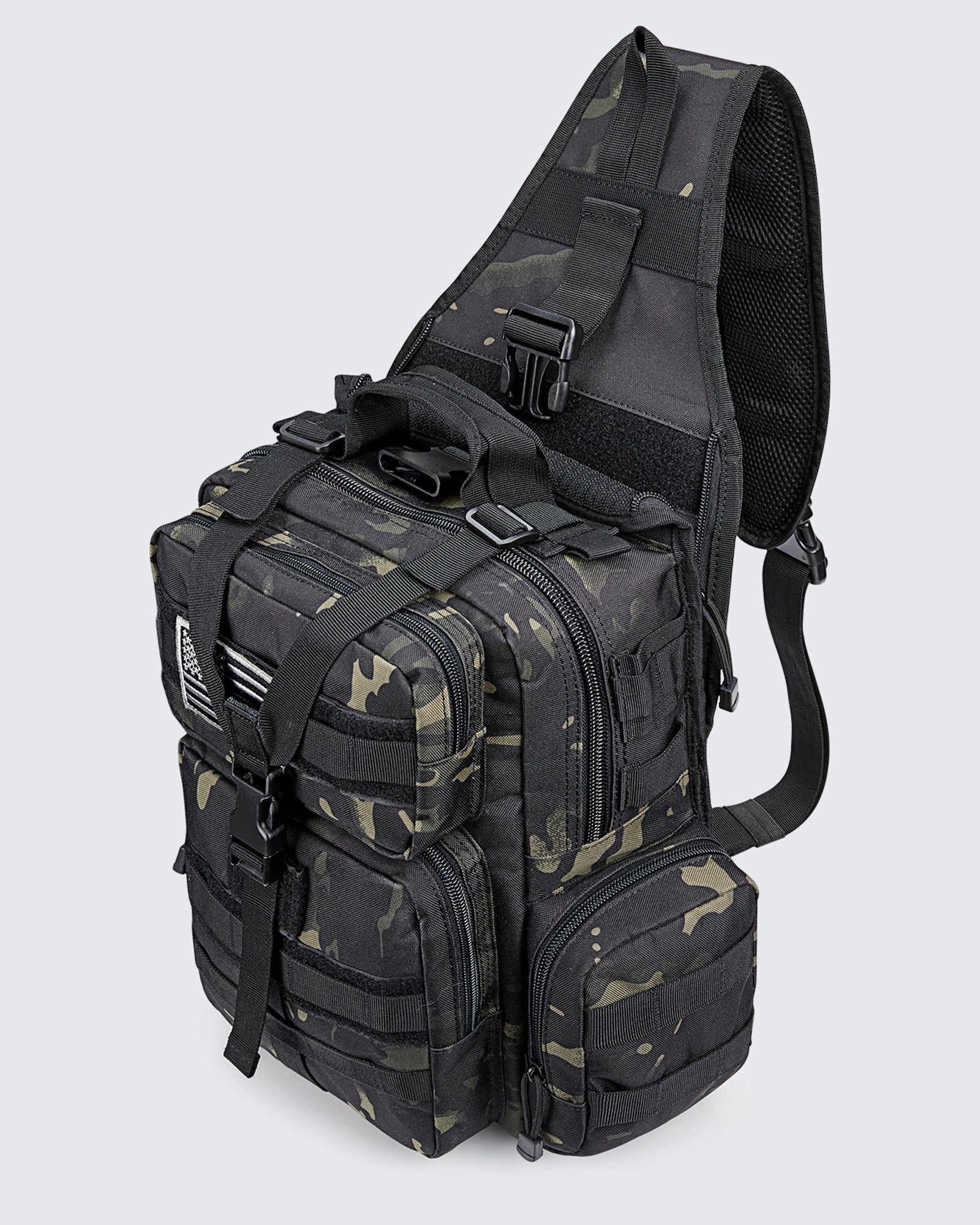 Men's Tactical EDC Sling Backpack with Pistol Holster