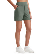 G4FREE High-Waist Burmuda Athletic Shorts 5 