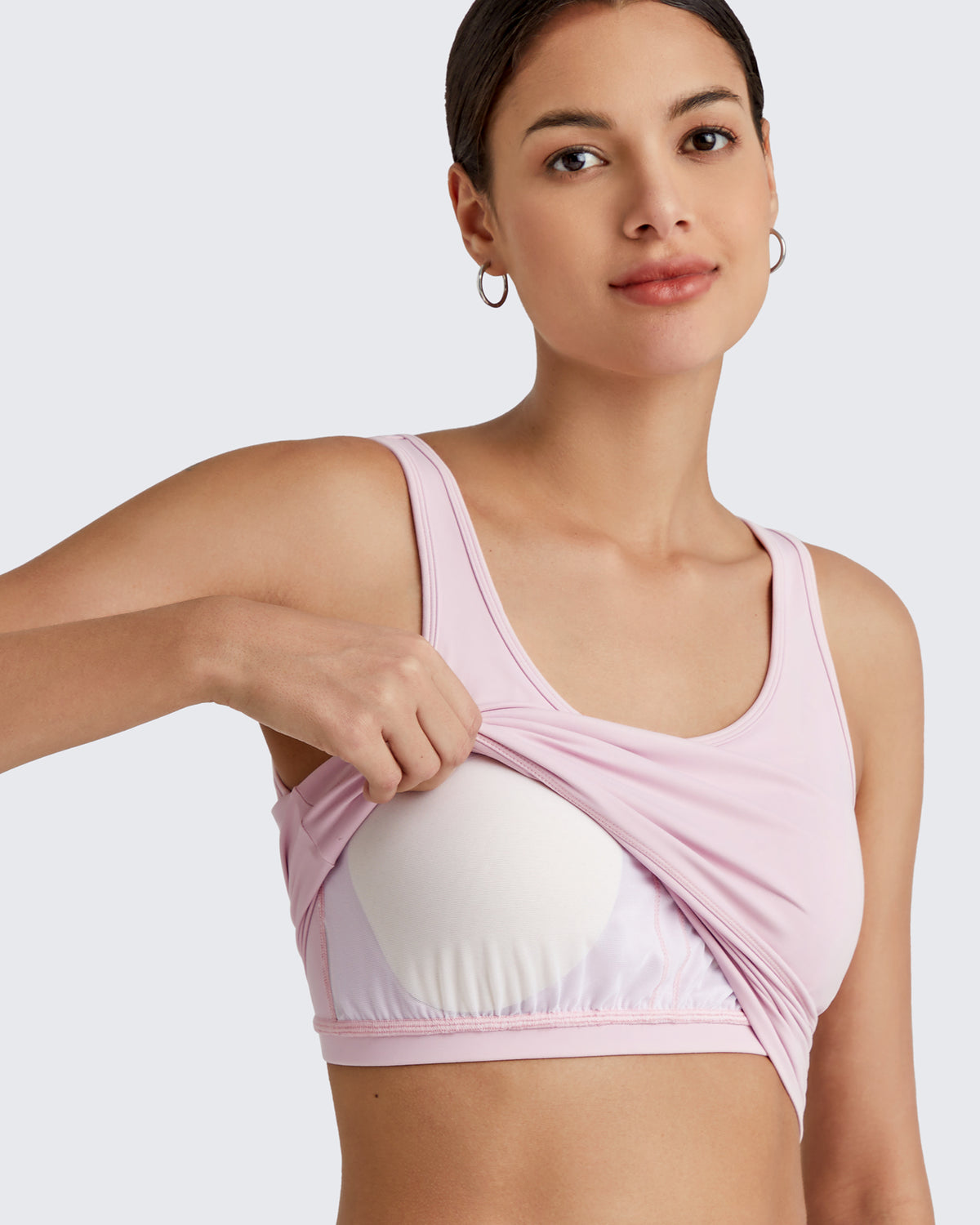 G4Free Activewear BareFeel Built in Bra Workout Tank Tops 