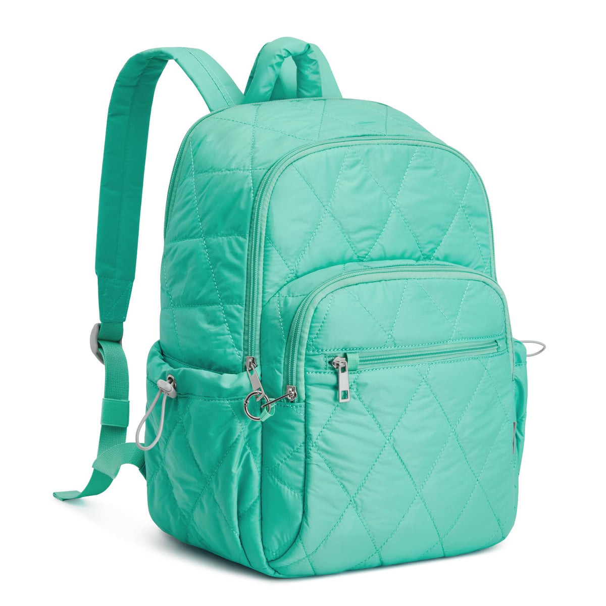 G4Free Small Backpack for Women Puffer Quilted Casual Daypack with Anti-theft Buckle Travel Work(Beige)