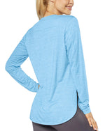 G4Free Activewear Quick Dry Scoop Neck UV Long Sleeve Workout Tops