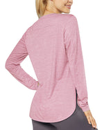 G4Free Activewear Quick Dry Scoop Neck UV Long Sleeve Workout Tops