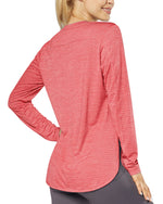 G4Free Activewear Quick Dry Scoop Neck UV Long Sleeve Workout Tops