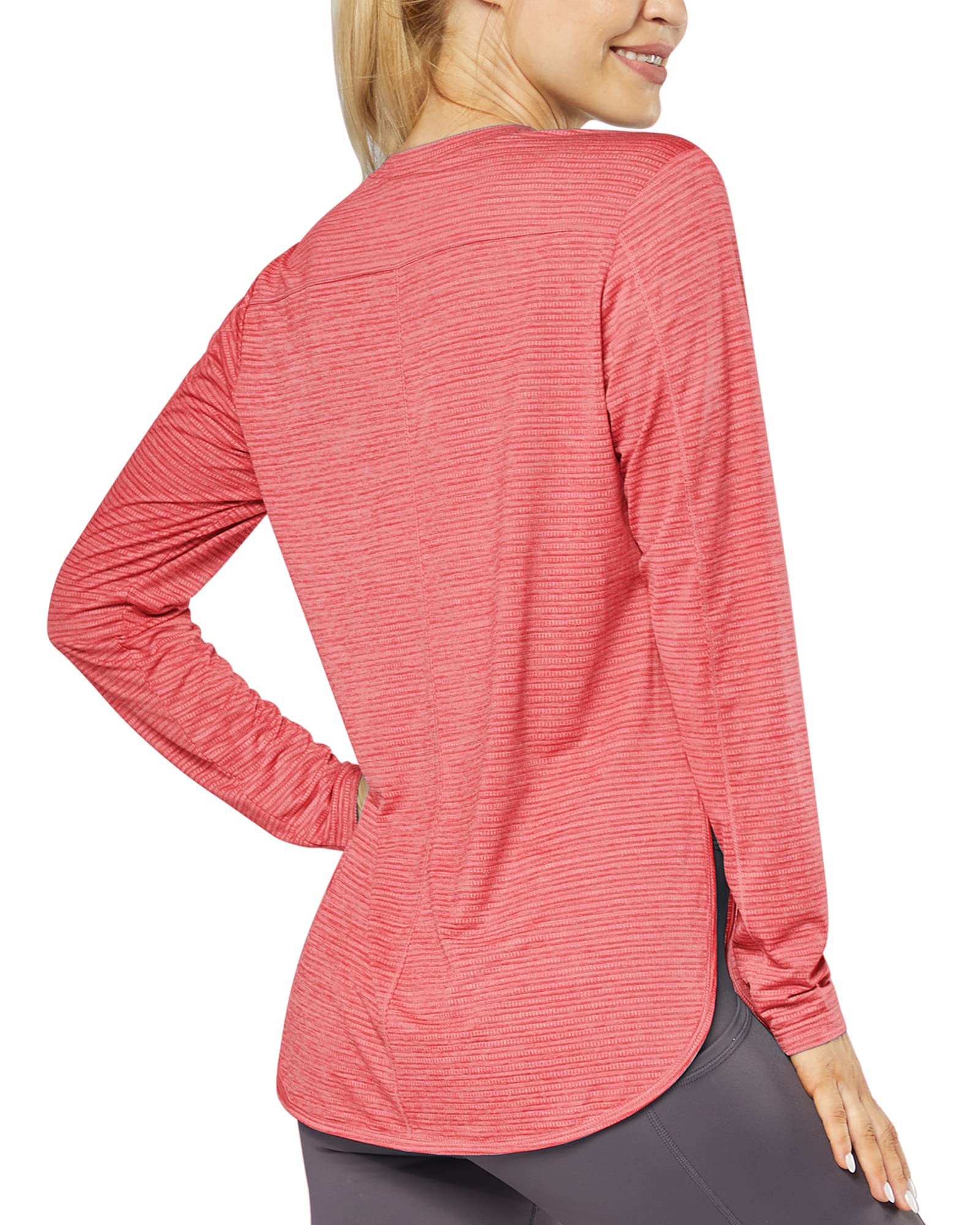G4Free Activewear Quick Dry Scoop Neck UV Long Sleeve Workout Tops