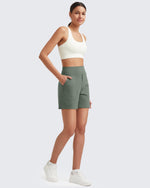 G4FREE High-Waist Burmuda Athletic Shorts 5 