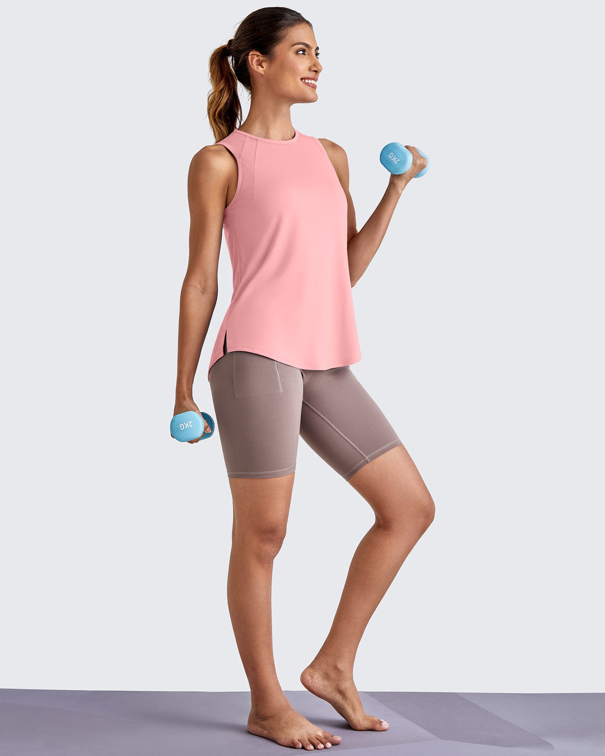 G4Free Activewear Lightweight Athletic Sleeveless Long Tank Tops 