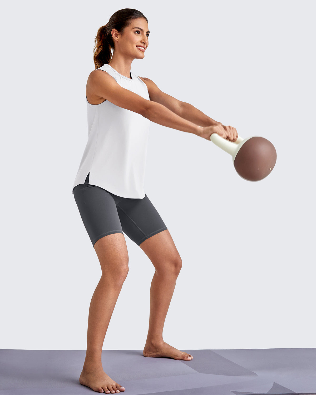 G4Free Activewear Lightweight Athletic Sleeveless Long Tank Tops 