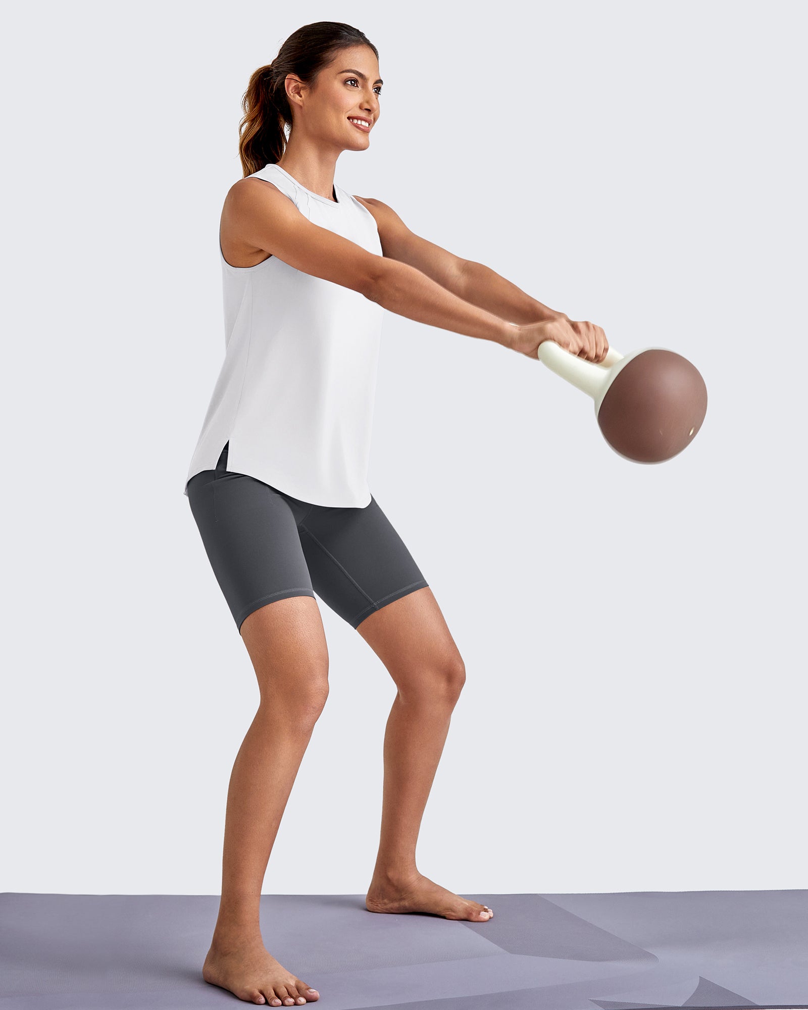 G4Free Activewear Lightweight Athletic Sleeveless Long Tank Tops 