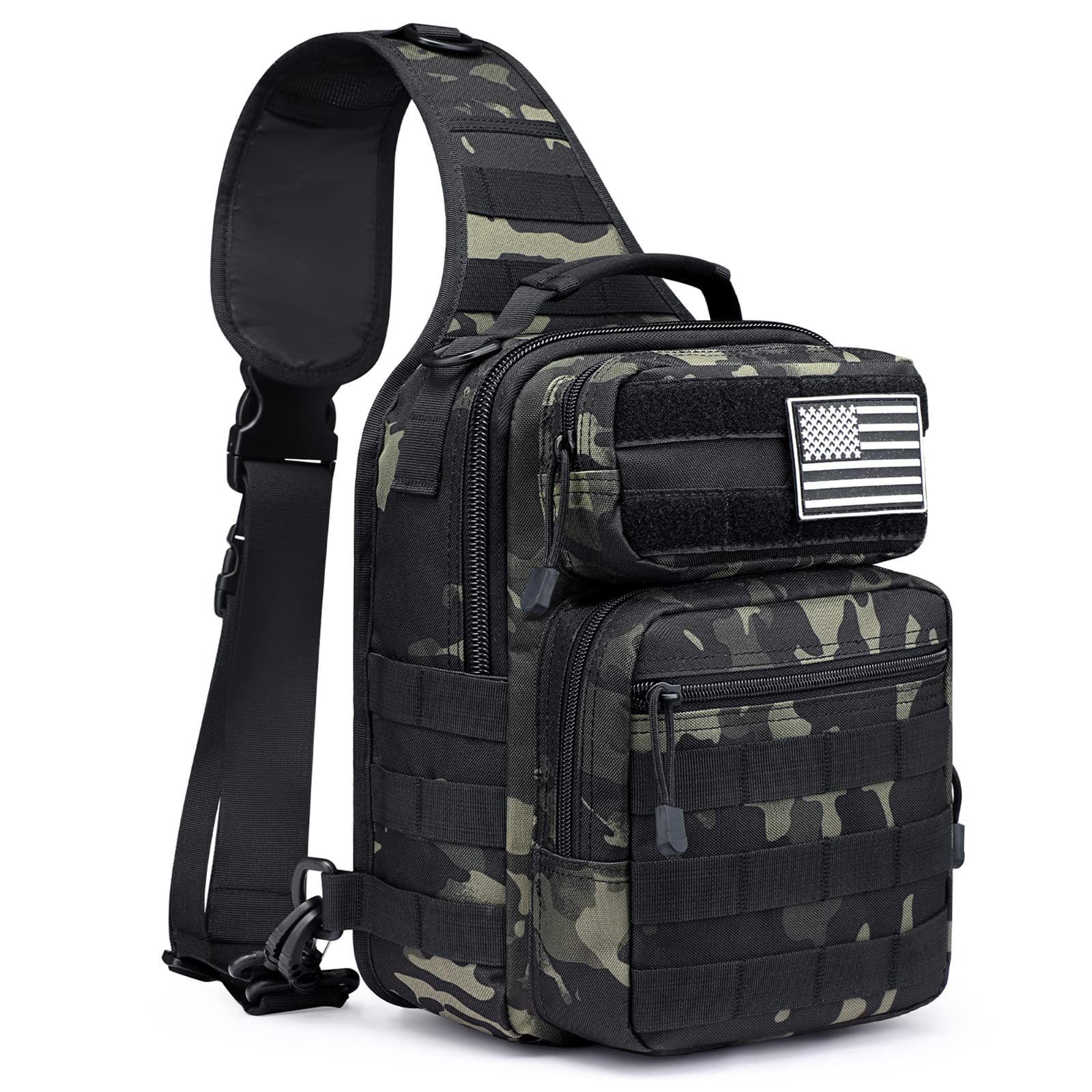 G4Free - 10L Military Tactical Sling Bag MOLLE EDC -D02V719F