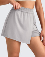 G4Free - 2 in 1 Elastic Waist Tennis Skorts -GF25E443AA-S-GF25E443AB-M-GF25E443AC-L-GF25E443AD-XL-GF25E443AE-XXL