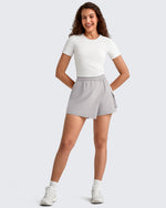 G4Free - 2 in 1 Elastic Waist Tennis Skorts -GF25E443AA-S-GF25E443AB-M-GF25E443AC-L-GF25E443AD-XL-GF25E443AE-XXL