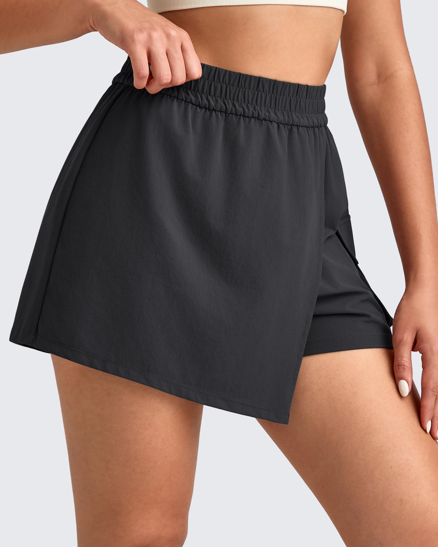 G4Free - 2 in 1 Elastic Waist Tennis Skorts -GF25E443AA-S-GF25E443AB-M-GF25E443AC-L-GF25E443AD-XL-GF25E443AE-XXL