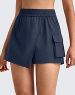 G4Free - 2 in 1 Elastic Waist Tennis Skorts -GF25E443AA-S-GF25E443AB-M-GF25E443AC-L-GF25E443AD-XL-GF25E443AE-XXL