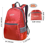 G4Free - 20L Lightweight Packable Backpack -D04V650A-D04V650B-D04V650H-D04V650D-D04V650C