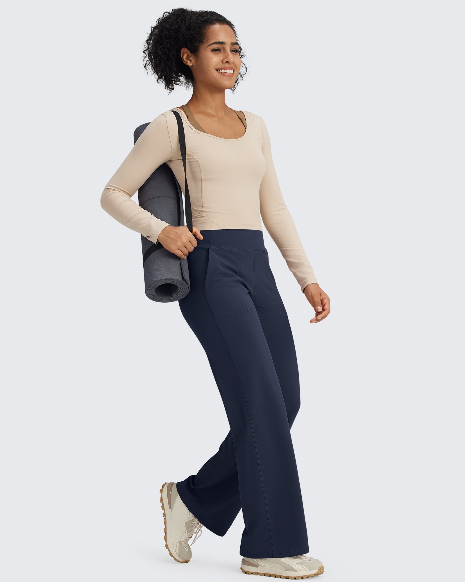 G4Free Activewear - BareFeel Seamless High-Waist Dressy Pants 29 -GF24J241CA-S-GF24J241CB-M-GF24J241CC-L-GF24J241CD-XL-GF24J241CE-XXL