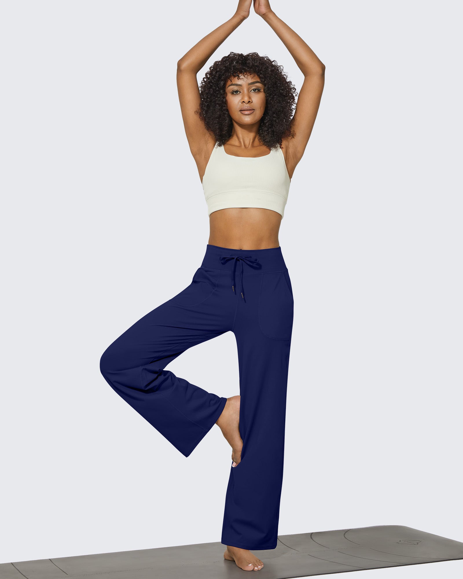 G4Free Activewear - EverGoing Business Casual High-Waist Wide Leg Pants - Limited Offer -GF23J189BF-XS-GF23J190BF-XS--GF23J189BA-S-GF23J190BA-S