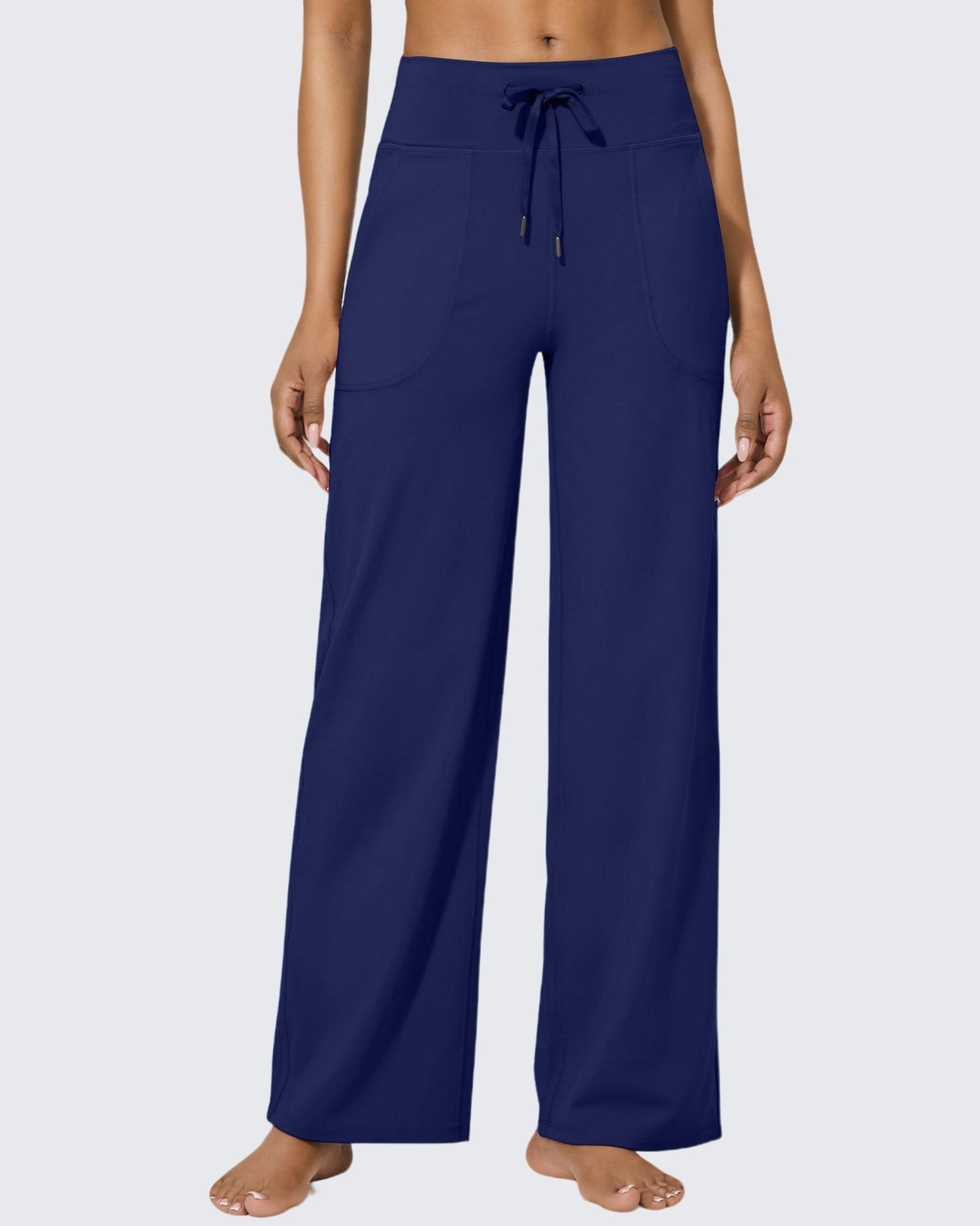 G4Free Activewear - EverGoing Business Casual High-Waist Wide Leg Pants - Limited Offer -GF23J189BF-XS-GF23J190BF-XS--GF23J189BA-S-GF23J190BA-S