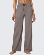 G4Free Activewear - EverGoing Business Casual High-Waist Wide Leg Pants - Limited Offer -GF23J189BF-XS-GF23J190BF-XS--GF23J189BA-S-GF23J190BA-S