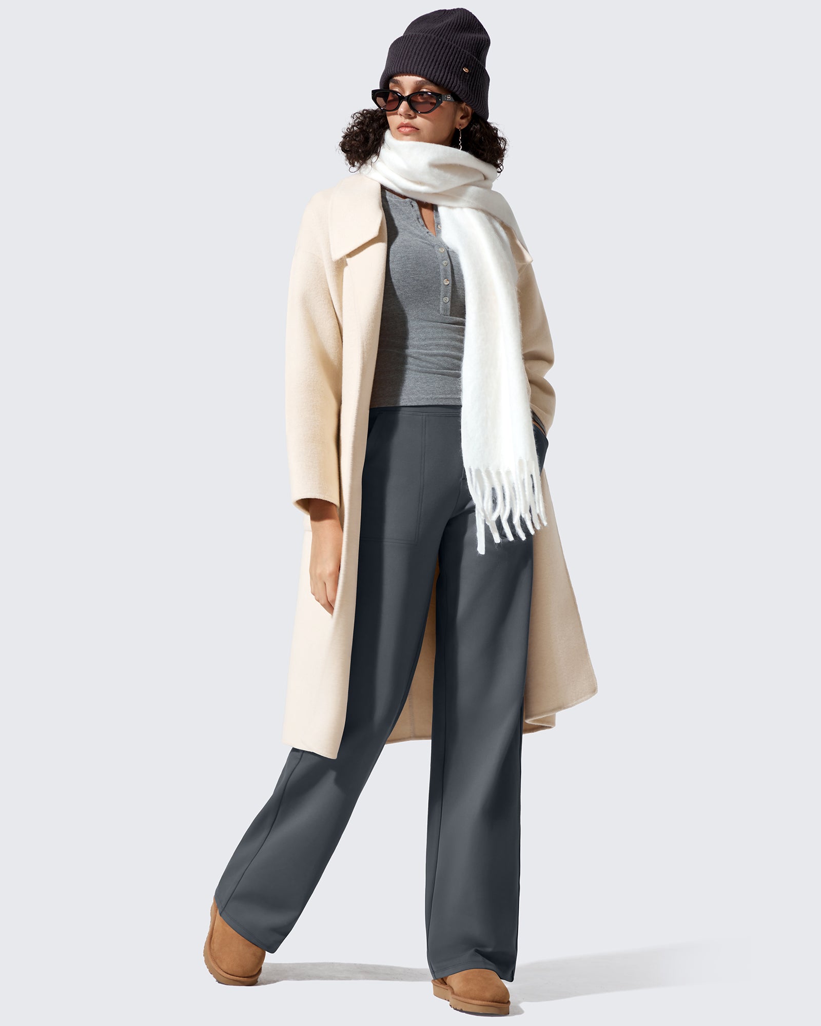 G4Free Activewear - EverGoing Fleece Lined High-Waisted Dressy Pants -GF24J238AA-S-GF24J239AA-S-GF24J240AA-S-GF24J238AB-M-GF24J239AB-M