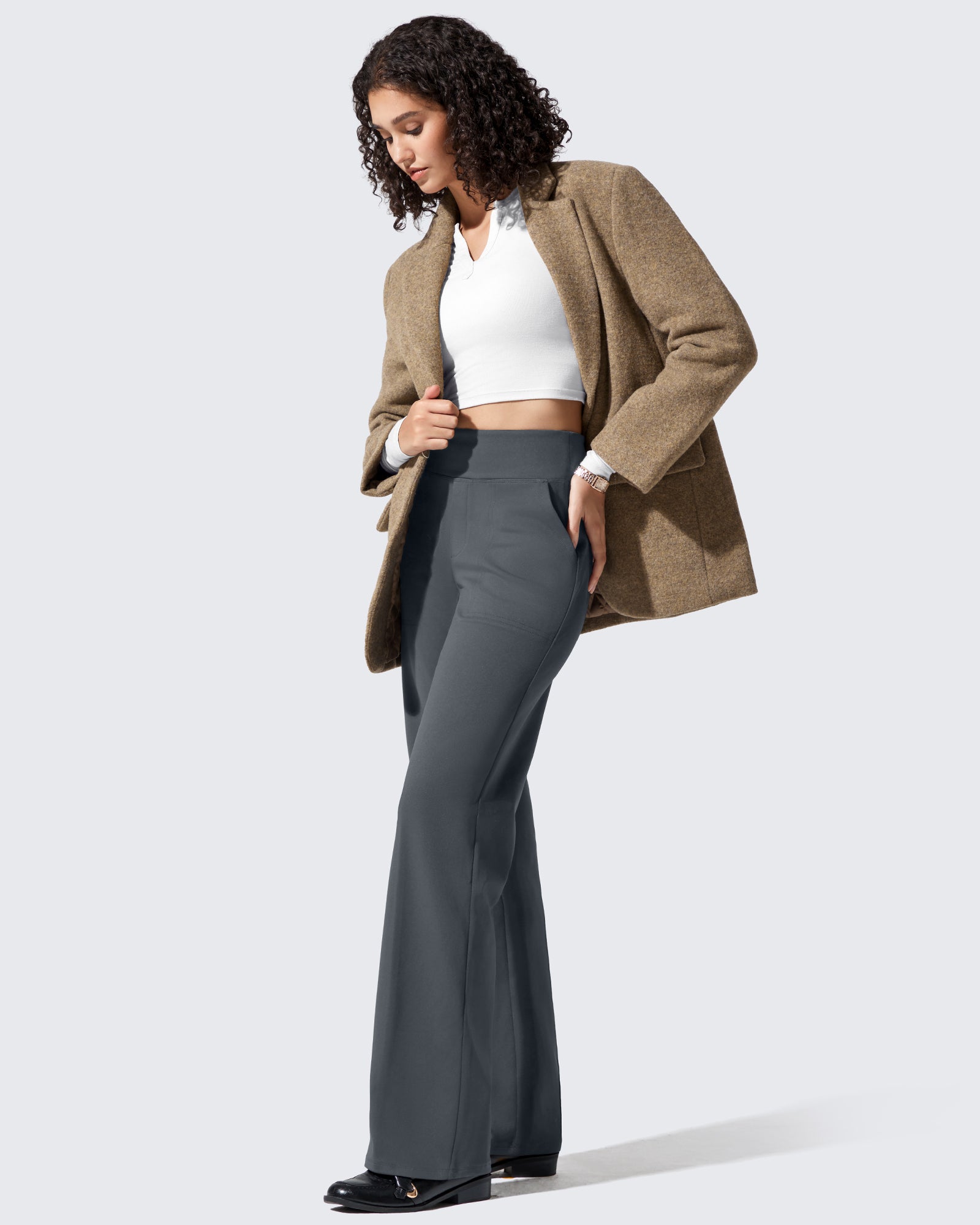 G4Free Activewear - EverGoing Fleece Lined High-Waisted Dressy Pants -GF24J238AA-S-GF24J239AA-S-GF24J240AA-S-GF24J238AB-M-GF24J239AB-M