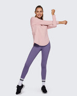 G4Free Activewear - Loose Scoop Neck Long Sleeve Daily Casual Shirts Tops -GF23B160BA-S-GF23B160BB-M-GF23B160BC-L-GF23B160BD-XL-GF23B160BE-XXL