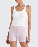 G4Free - BareFeel Built in Bra Workout Tank Tops -GF25L333AA-S-GF25L333AB-M-GF25L333AC-L-GF25L333AD-XL-GF25L333AF-XS