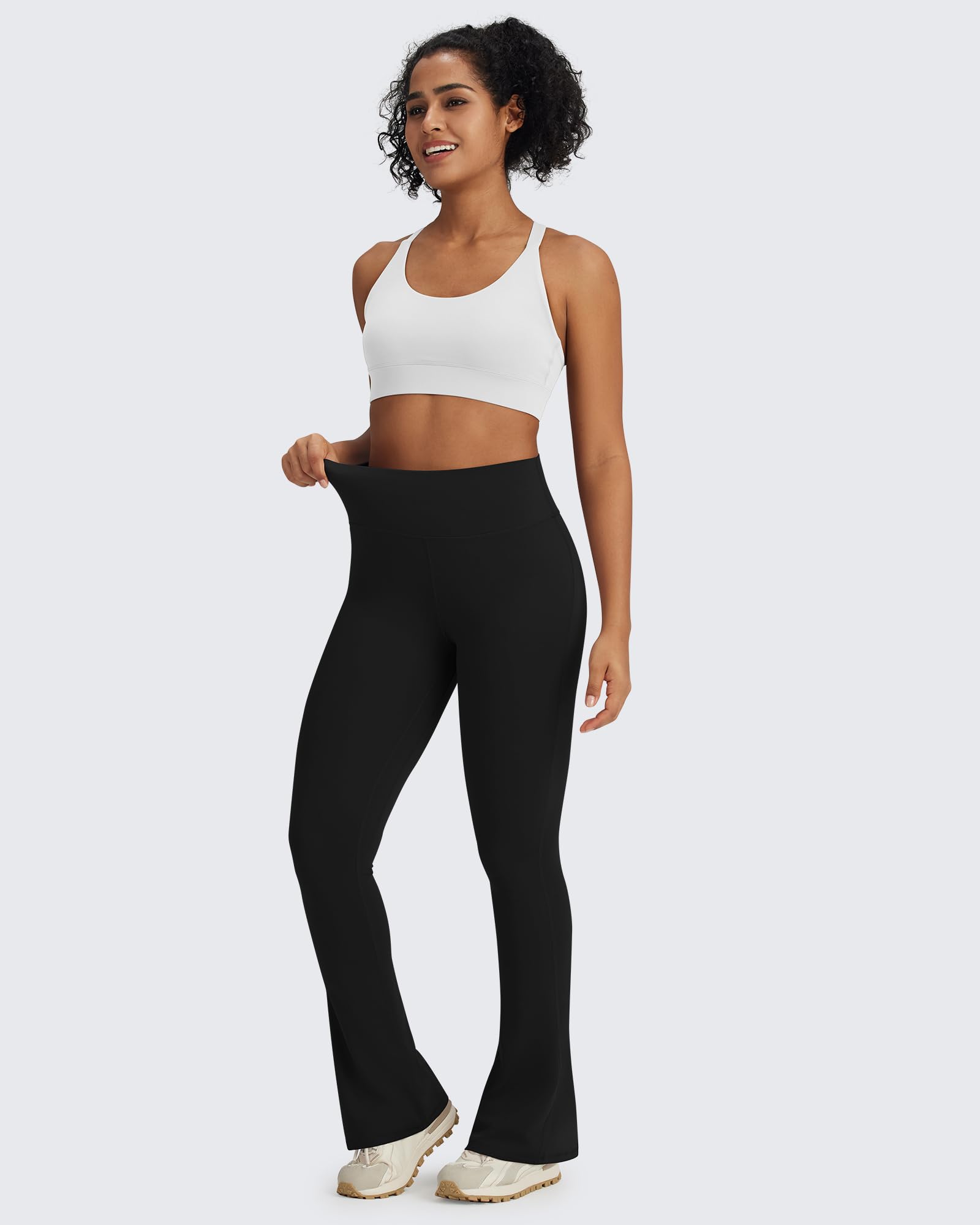 G4Free - BareFeel Casual High-Waisted Mini Flare Pants -GF24A244AA-S-GF24A245AA-S-GF24A246AA-S-GF24A244AB-M-GF24A245AB-M