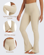 G4Free - BareFeel Casual High-Waisted Mini Flare Pants -GF24A244AA-S-GF24A245AA-S-GF24A246AA-S-GF24A244AB-M-GF24A245AB-M