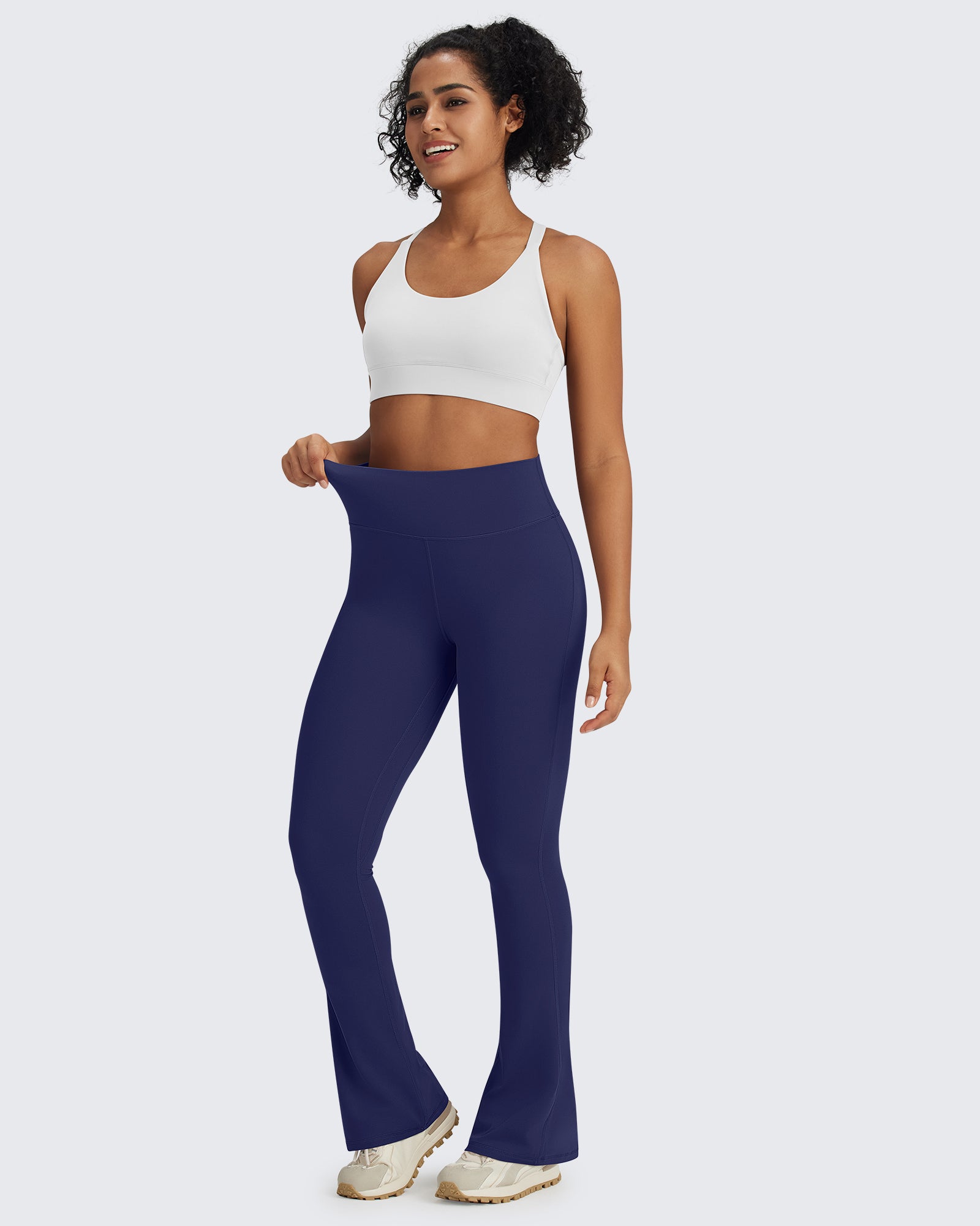G4Free - BareFeel Casual High-Waisted Mini Flare Pants -GF24A244AA-S-GF24A245AA-S-GF24A246AA-S-GF24A244AB-M-GF24A245AB-M