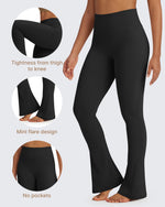 G4Free - BareFeel Casual High-Waisted Mini Flare Pants -GF24A244AA-S-GF24A245AA-S-GF24A246AA-S-GF24A244AB-M-GF24A245AB-M