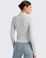 G4Free - BareFeel Cropped Slim Fit Full Zip Workout Jackets -GF25M411AA-S-GF25M411AB-M-GF25M411AC-L-GF25M411AD-XL-GF25M411AE-XXL