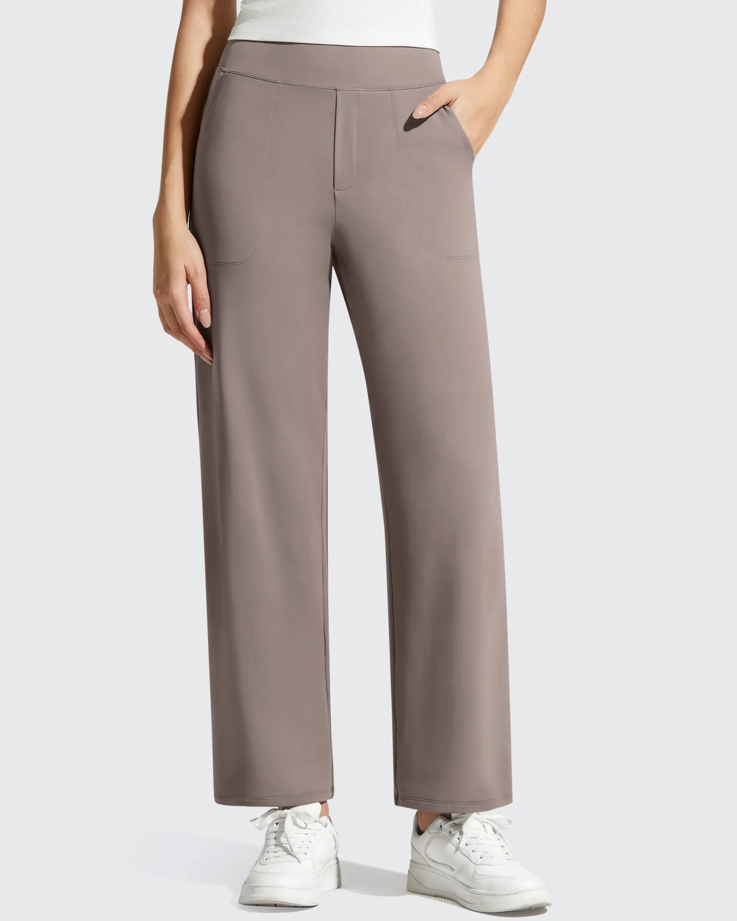 G4Free - BareFeel Faux Fly Ankle Length Casual Dress Pants -GF26J775A001A-S-GF26J776A001A-S-GF26J777A001A-S-GF26J775A001B-M-GF26J776A001B-M