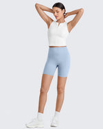 G4Free - BareFeel Half Zip Cropped Workout Tank Tops -GF25L394CA-S-GF25L394CB-M-GF25L394CC-L-GF25L394CD-XL-GF25L394CF-XS