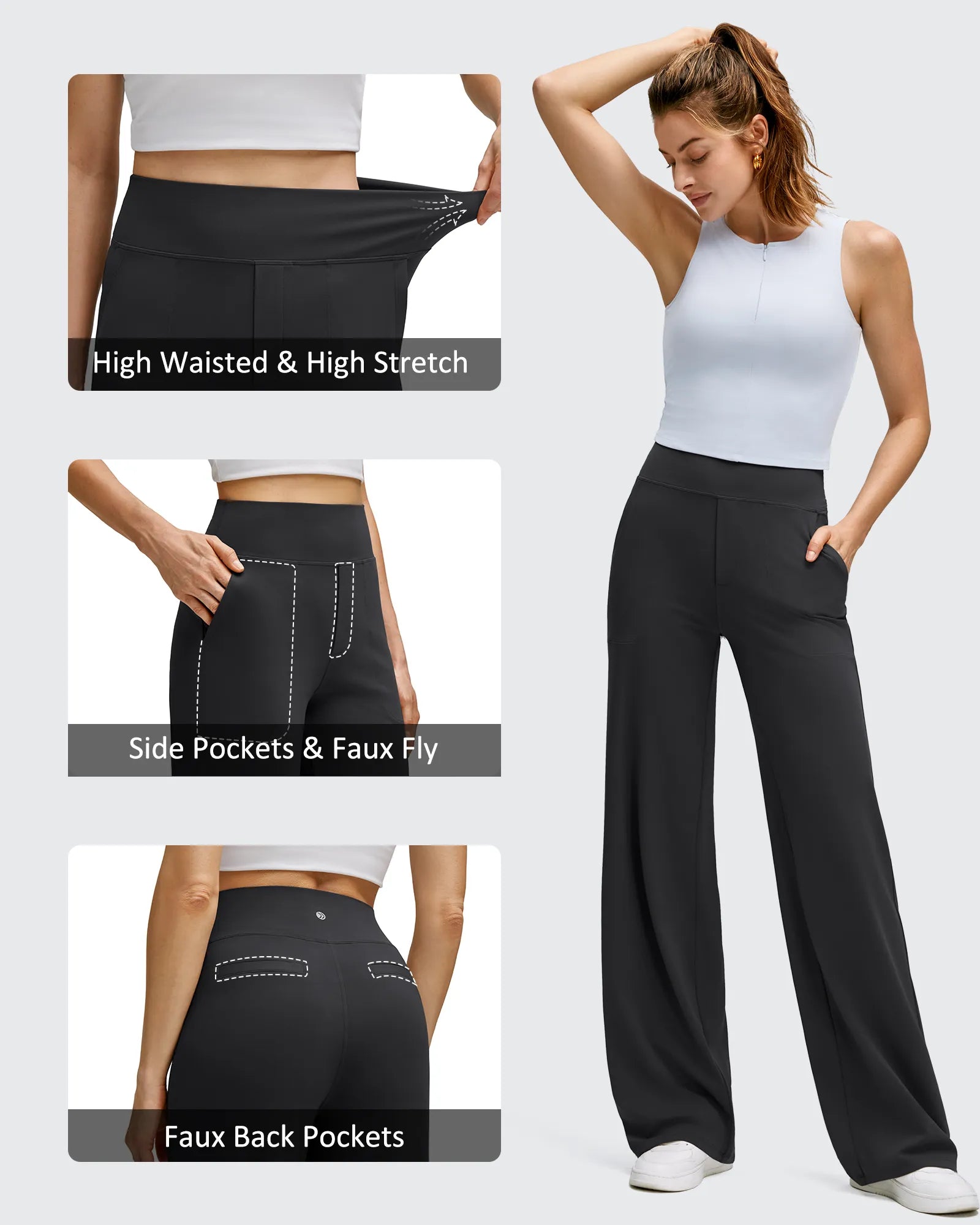 G4Free - BareFeel High Stretch Wide Leg Yoga Pants -GF25J622EA-S-GF25J623EA-S-GF25J624EA-S-GF25J622EB-M-GF25J623EB-M