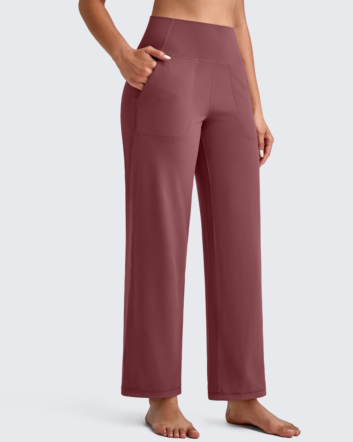 G4Free - BareFeel High Waist Wide Leg Ankle Length Pants -GF25J487AF-XS-GF25J488AF-XS-GF25J489AF-XS-GF25J487AA-S-GF25J488AA-S