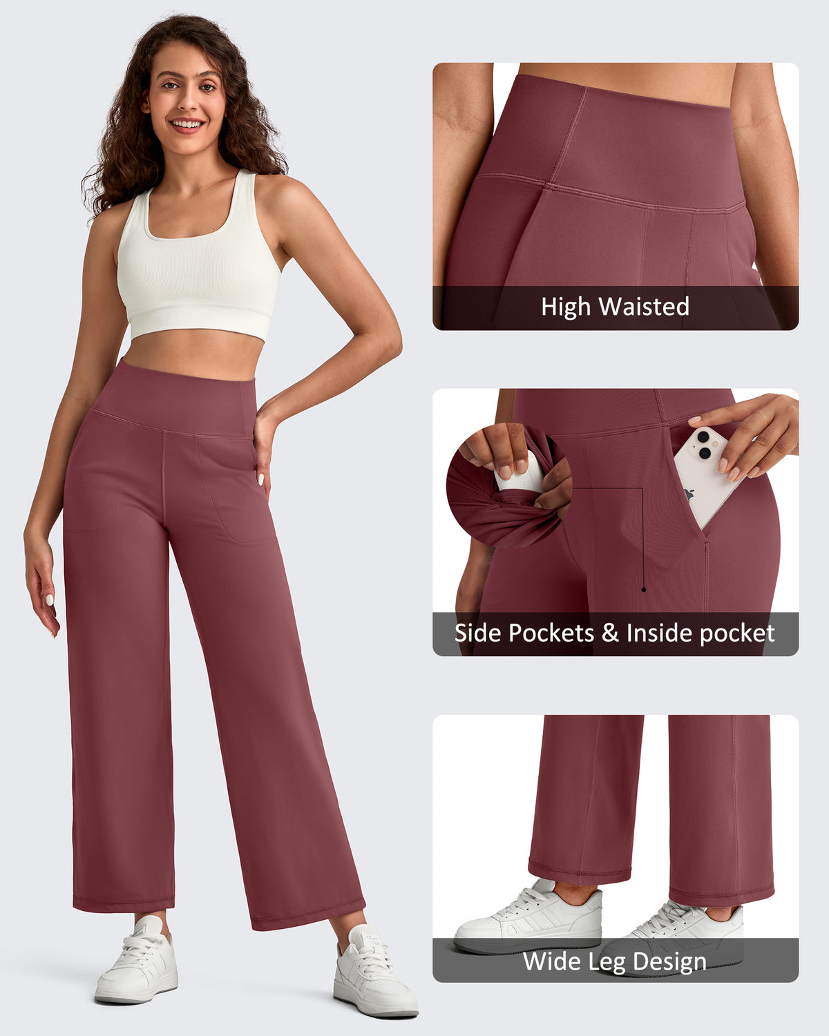 G4Free - BareFeel High Waist Wide Leg Ankle Length Pants -GF25J487AF-XS-GF25J488AF-XS-GF25J489AF-XS-GF25J487AA-S-GF25J488AA-S