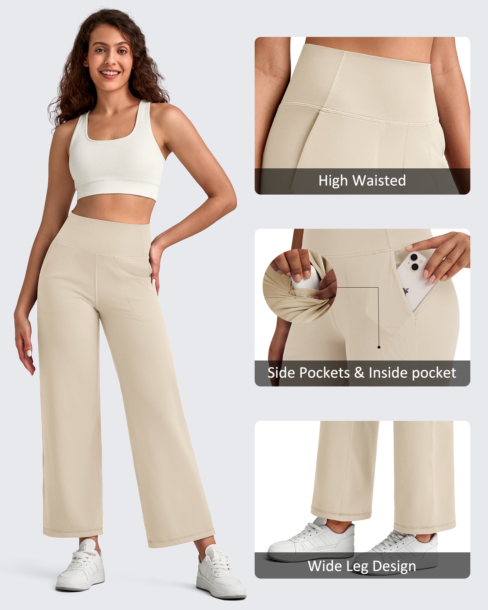 G4Free - BareFeel High Waist Wide Leg Ankle Length Pants -GF25J487AF-XS-GF25J488AF-XS-GF25J489AF-XS-GF25J487AA-S-GF25J488AA-S