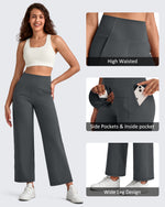 G4Free - BareFeel High Waist Wide Leg Ankle Length Pants -GF25J487AF-XS-GF25J488AF-XS-GF25J489AF-XS-GF25J487AA-S-GF25J488AA-S