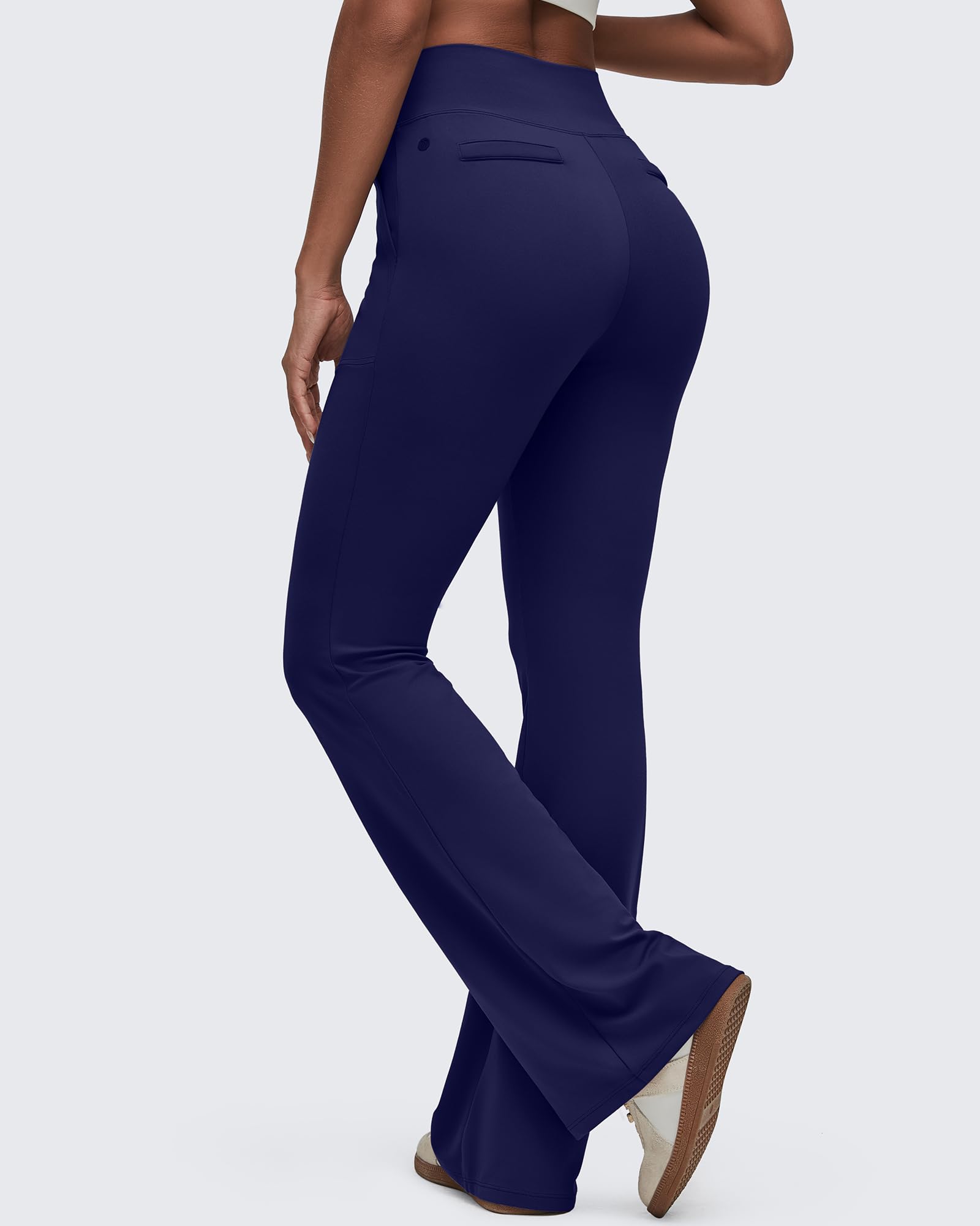 G4Free - BareFeel High Waisted Pockets Flare Dress Pants -GF25A548DF-XS-GF25A549DF-XS-GF25A550DF-XS-GF25A548DA-S-GF25A549DA-S