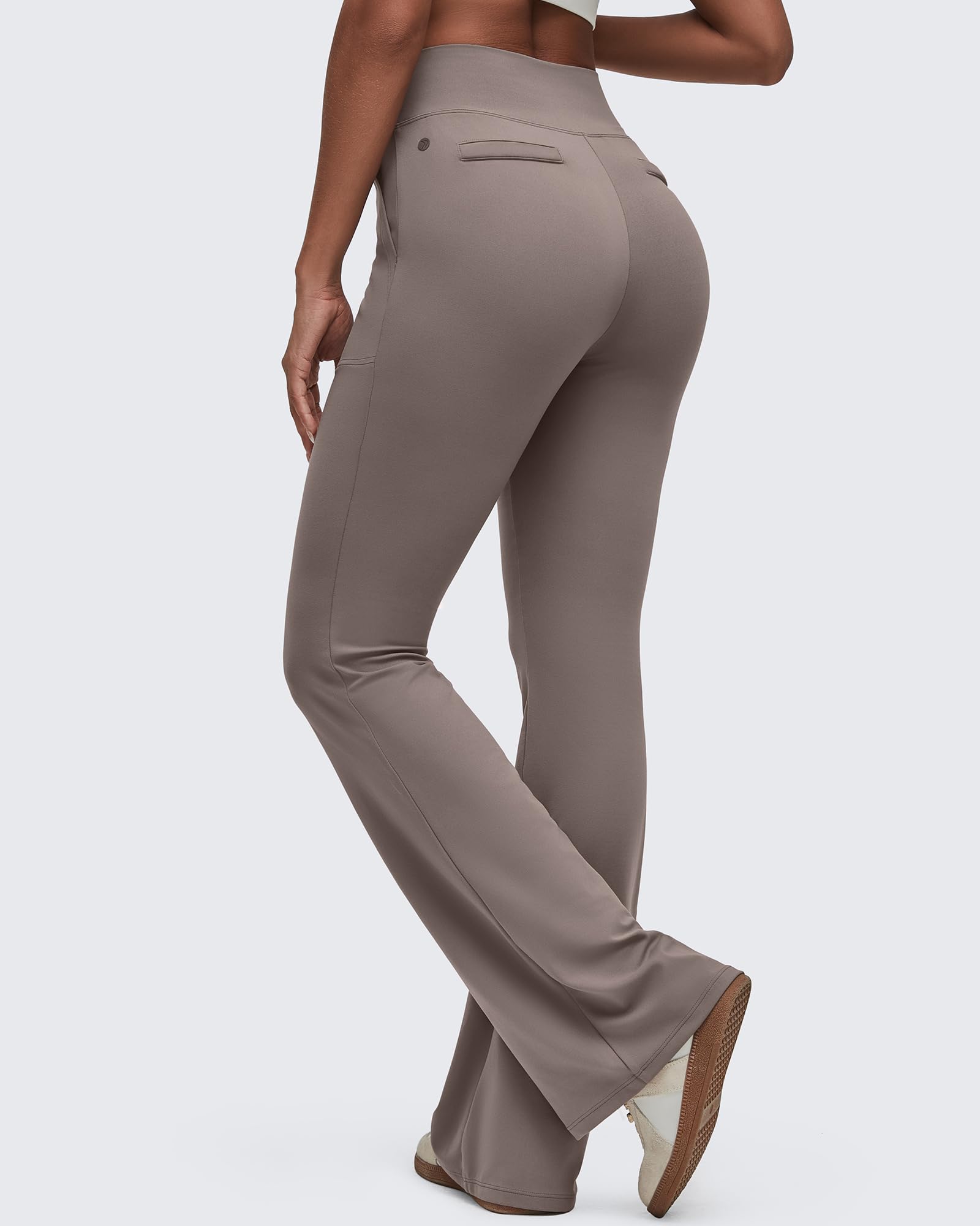 G4Free - BareFeel High Waisted Pockets Flare Dress Pants -GF25A548DF-XS-GF25A549DF-XS-GF25A550DF-XS-GF25A548DA-S-GF25A549DA-S