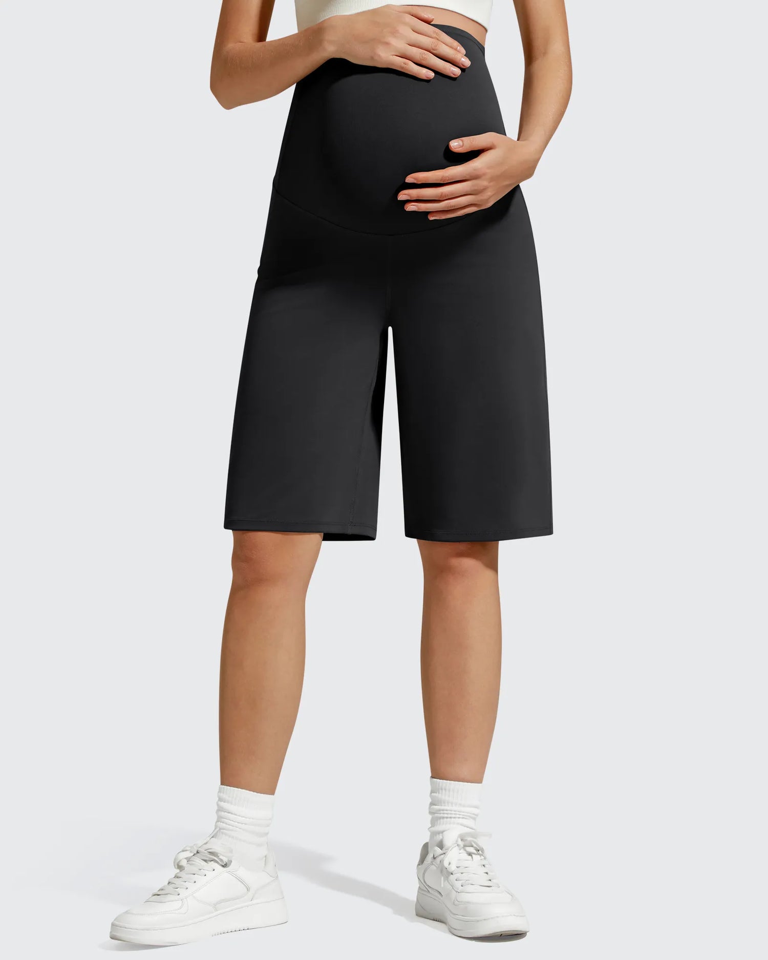 G4Free - BareFeel Maternity Bermuda Wide Leg Shorts -GF26EY793A001A-S-GF26EY793A001B-M-GF26EY793A001D-XL-GF26EY793A001C-L-GF26EY793A001E-XXL
