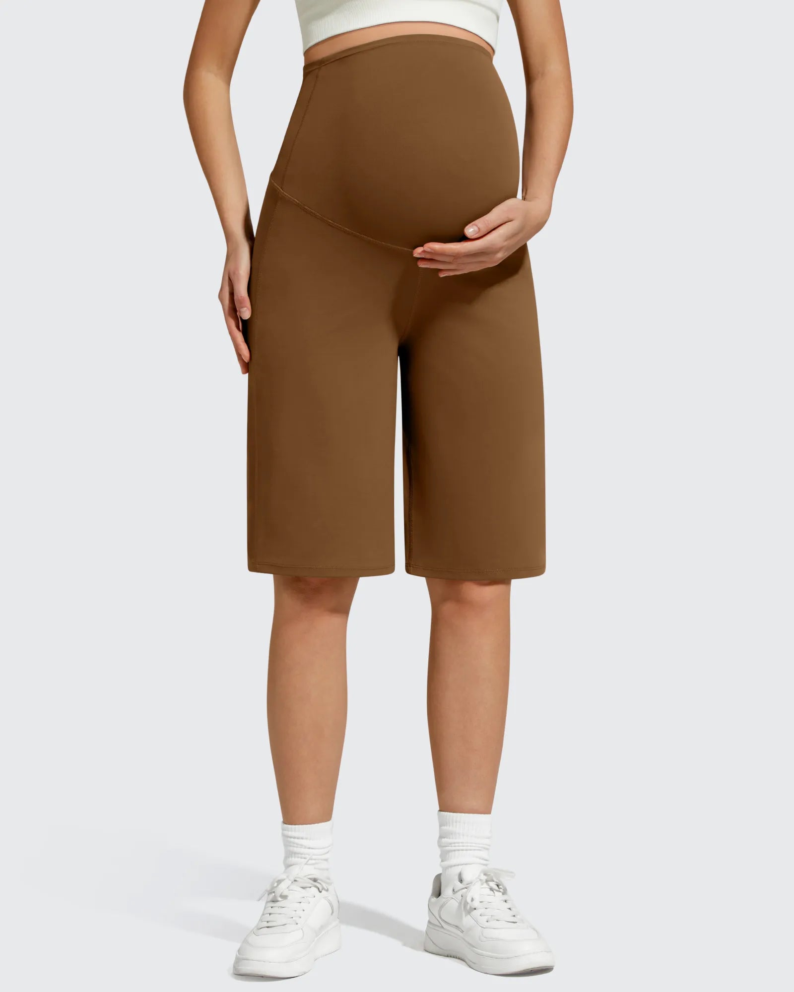 G4Free - BareFeel Maternity Bermuda Wide Leg Shorts -GF26EY793A001A-S-GF26EY793A001B-M-GF26EY793A001D-XL-GF26EY793A001C-L-GF26EY793A001E-XXL