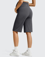 G4Free - BareFeel Maternity Bermuda Wide Leg Shorts -GF26EY793A001A-S-GF26EY793A001B-M-GF26EY793A001D-XL-GF26EY793A001C-L-GF26EY793A001E-XXL