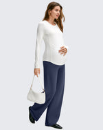 G4Free - BareFeel Maternity Casual Pockets Wide-Leg Pants -GF25JY593AF-XS-GF25JY594AF-XS-GF25JY595AF-XS-GF25JY593AA-S-GF25JY594AA-S