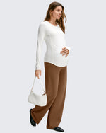 G4Free - BareFeel Maternity Casual Pockets Wide-Leg Pants -GF25JY593AF-XS-GF25JY594AF-XS-GF25JY595AF-XS-GF25JY593AA-S-GF25JY594AA-S