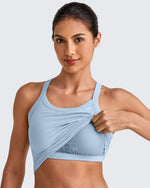 G4Free - BareFeel Racerback Cropped Sports Bra -GF25L448CA-S-GF25L448CB-M-GF25L448CC-L-GF25L448CD-XL-GF25L448CF-XS